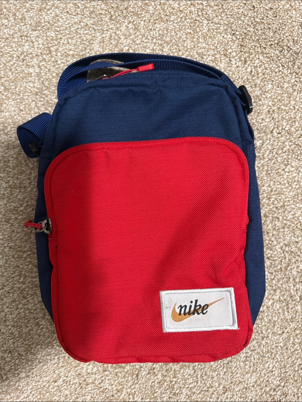 Nike Navy and Red Crossbody Bag